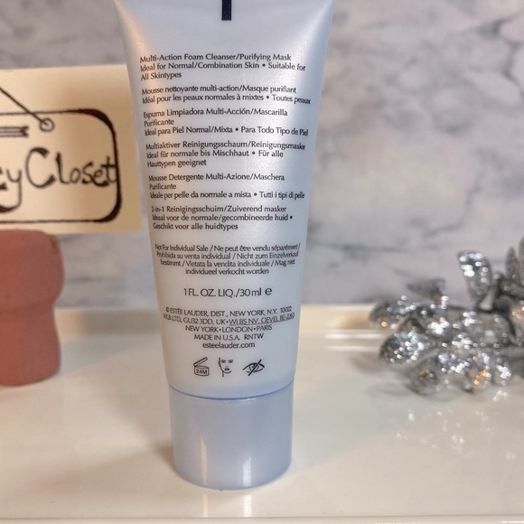 Estee Lauder Perfectly Clean Foam Cleanser-Purifying Mask Lotion, NEW -Mini 30ml - Picture 4 of 7